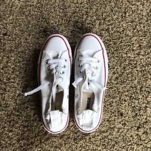 Slip on white converse